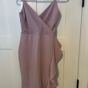 NWT PrettyLittleThing Mauve Dress Wrap